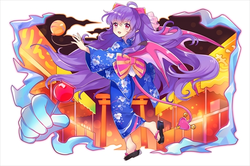 画像ギャラリー No.003のサムネイル画像 / 「フルボッコヒーローズX」,「星空響く祭囃子」を開催。浴衣衣装の新ヒーローが登場