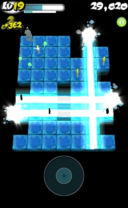 画像ギャラリー No.008のサムネイル画像 / おっさんを操作してビームを避けまくれ! iOS向けアクションゲーム「よけリーマン」を紹介する「(ほぼ)日刊スマホゲーム通信」第392回