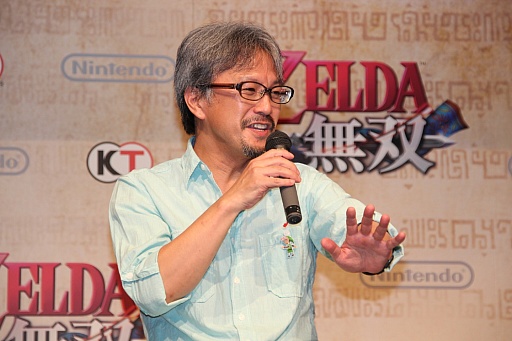 画像集#005のサムネイル/「ゼルダ無双」の完成発表会が開催。「ゼルダの伝説」生みの親である宮本 茂氏も登壇した会場の模様をレポート