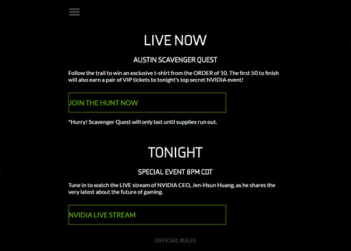 画像ギャラリー No.014のサムネイル画像 / NVIDIA,日本時間5月7日10:00から「特別なイベント」をビデオ配信すると予告。次世代GeForceの発表か