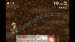 画像集#003のサムネイル/とぼけた見た目で高難度。スマートフォン向けアクション「爆走!鬼畜トロッコ」を紹介する「(ほぼ)日刊スマホゲーム通信」第516回