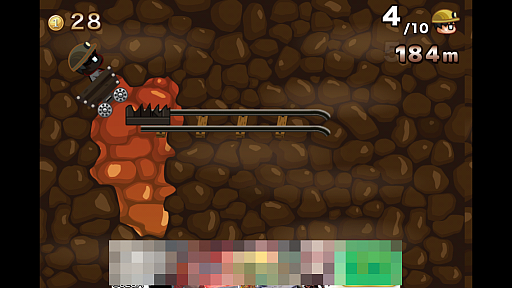 画像集#004のサムネイル/とぼけた見た目で高難度。スマートフォン向けアクション「爆走!鬼畜トロッコ」を紹介する「(ほぼ)日刊スマホゲーム通信」第516回