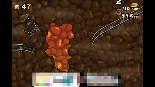 画像集#007のサムネイル/とぼけた見た目で高難度。スマートフォン向けアクション「爆走!鬼畜トロッコ」を紹介する「(ほぼ)日刊スマホゲーム通信」第516回