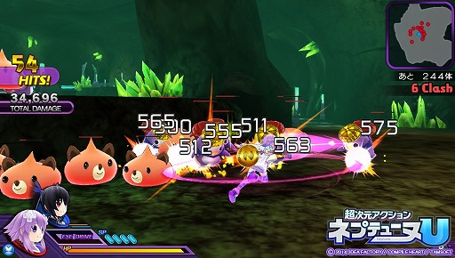 画像集#011のサムネイル/手軽に遊べる爽快アクション! 「超次元アクション ネプテューヌU」のプレイレポートをお届けします