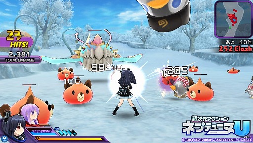 画像集#026のサムネイル/手軽に遊べる爽快アクション! 「超次元アクション ネプテューヌU」のプレイレポートをお届けします