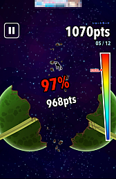 画像集#006のサムネイル/惑星破壊はタイミングが命。スマホ向けタップアクション「星を割れ!」を紹介する「(ほぼ)日刊スマホゲーム通信」第560回