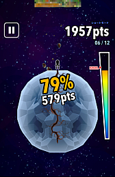 画像集#007のサムネイル/惑星破壊はタイミングが命。スマホ向けタップアクション「星を割れ!」を紹介する「(ほぼ)日刊スマホゲーム通信」第560回