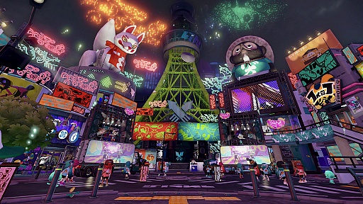 画像ギャラリー No.003のサムネイル画像 / 「Splatoon(スプラトゥーン)」の第2回フェスが7月3日にスタート。「赤いきつね」と「緑のたぬき」,どちらがお好き