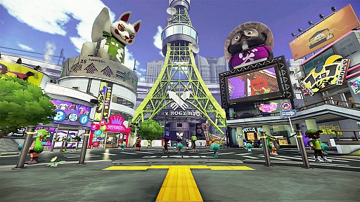 画像ギャラリー No.004のサムネイル画像 / 「Splatoon(スプラトゥーン)」の第2回フェスが7月3日にスタート。「赤いきつね」と「緑のたぬき」,どちらがお好き