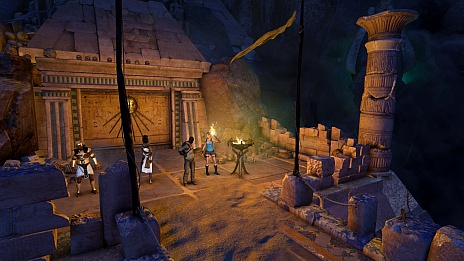 画像集#003のサムネイル/「ララ・クロフト アンド テンプル オブ オシリス」の最新情報が公開。二丁拳銃やフックショットに加えて,時の流れを支配する杖を駆使して進め