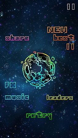 画像集#001のサムネイル/月を操る不思議な感覚。iOS向けアクションゲーム「Moon Control」を紹介する「(ほぼ)日刊スマホゲーム通信」第574回