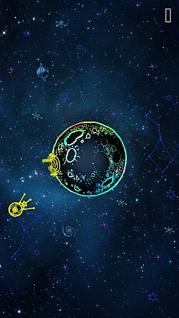 画像集#009のサムネイル/月を操る不思議な感覚。iOS向けアクションゲーム「Moon Control」を紹介する「(ほぼ)日刊スマホゲーム通信」第574回