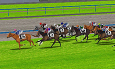 画像集#027のサムネイル/3DS「ダービースタリオンGOLD」最新情報。上/下画面を活用したインタフェースや3D立体視対応のレースシーンで,まさに“3DSならではのダビスタ”に