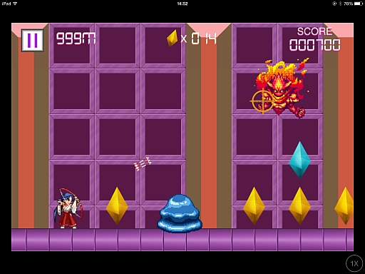 画像集#006のサムネイル/巫女さんが華麗に舞う。iOS向けアクションゲーム「GO!GO!MIKO」を紹介する「(ほぼ)日刊スマホゲーム通信」第622回