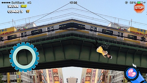 画像集#004のサムネイル/メイドさん秋葉原を跳ぶ! iOS向けアクションゲーム「秋葉原ジャンプ」を紹介する「(ほぼ)日刊スマホゲーム通信」第636回