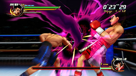 画像集#054のサムネイル/「はじめの一歩」,試合のカギを握る「コンビネーションブロー」「ガードクラッシュ」といったシステムを,最新のスクリーンショットと共に紹介