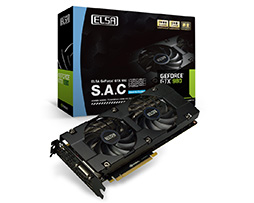 画像集#002のサムネイル/ELSA,静音指向クーラー「S.A.C」採用のGTX 980搭載カードを発表