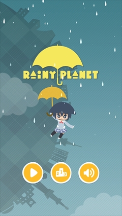 画像集#002のサムネイル/傘をさした女の子が美しい雨と音の世界をプカプカと。iOS向けアクションゲーム「Rainy Planet」を紹介する「(ほぼ)日刊スマホゲーム通信」第649回
