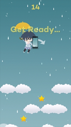 画像集#003のサムネイル/傘をさした女の子が美しい雨と音の世界をプカプカと。iOS向けアクションゲーム「Rainy Planet」を紹介する「(ほぼ)日刊スマホゲーム通信」第649回