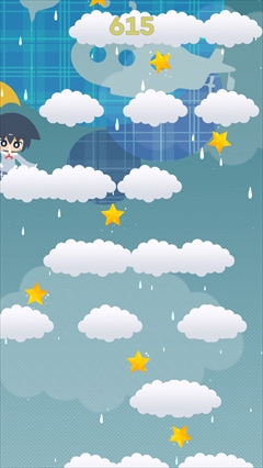 画像集#007のサムネイル/傘をさした女の子が美しい雨と音の世界をプカプカと。iOS向けアクションゲーム「Rainy Planet」を紹介する「(ほぼ)日刊スマホゲーム通信」第649回