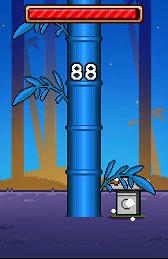 画像集#005のサムネイル/なぜ切るか,そこに竹があるからだ。Android向け竹林伐採ゲーム「TimberJack」を紹介する「(ほぼ)日刊スマホゲーム通信」第652回