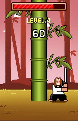 画像集#007のサムネイル/なぜ切るか,そこに竹があるからだ。Android向け竹林伐採ゲーム「TimberJack」を紹介する「(ほぼ)日刊スマホゲーム通信」第652回