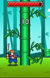 画像集#011のサムネイル/なぜ切るか,そこに竹があるからだ。Android向け竹林伐採ゲーム「TimberJack」を紹介する「(ほぼ)日刊スマホゲーム通信」第652回