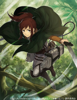 画像ギャラリー No.008のサムネイル画像 / 「オルタンシア・サーガ」でTVアニメ「進撃の巨人」とのコラボが本日開始。エレン,ミカサ,リヴァイがURレアで登場