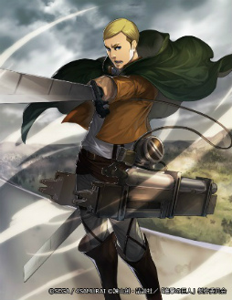 画像ギャラリー No.009のサムネイル画像 / 「オルタンシア・サーガ」でTVアニメ「進撃の巨人」とのコラボが本日開始。エレン,ミカサ,リヴァイがURレアで登場