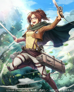 画像ギャラリー No.014のサムネイル画像 / 「オルタンシア・サーガ」でTVアニメ「進撃の巨人」とのコラボが本日開始。エレン,ミカサ,リヴァイがURレアで登場