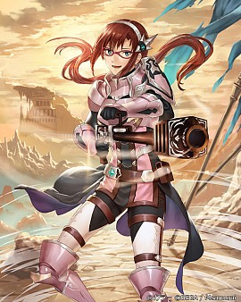 画像ギャラリー No.006のサムネイル画像 / 「オルタンシア・サーガ」,エヴァコラボ限定UR「解放のライフル マリ」の詳細を先行公開。CVは坂本真綾さんの録り下ろし