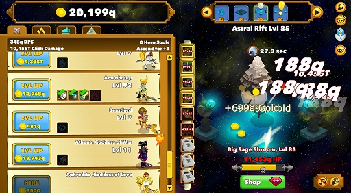 画像ギャラリー No.011のサムネイル画像 / ハロー!Steam広場 第71回:クリックがやめられないとまらないRPG「Clicker Heroes」