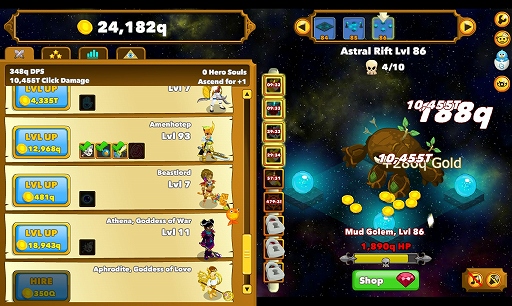 画像ギャラリー No.014のサムネイル画像 / ハロー!Steam広場 第71回:クリックがやめられないとまらないRPG「Clicker Heroes」