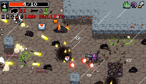 画像ギャラリー No.007のサムネイル画像 / ハロー!Steam広場 第94回:突然変異でミュータントを強化,でも死んだら一からやり直しのトップダウンシューティング「Nuclear Throne」