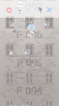 画像集#002のサムネイル/傘を使った決死の脱出作戦。スマホ向けアクション「脱獄パラソル」を紹介する「(ほぼ)日刊スマホゲーム通信」第718回