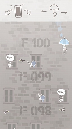 画像集#003のサムネイル/傘を使った決死の脱出作戦。スマホ向けアクション「脱獄パラソル」を紹介する「(ほぼ)日刊スマホゲーム通信」第718回