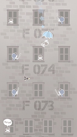 画像集#004のサムネイル/傘を使った決死の脱出作戦。スマホ向けアクション「脱獄パラソル」を紹介する「(ほぼ)日刊スマホゲーム通信」第718回