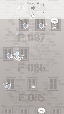 画像集#005のサムネイル/傘を使った決死の脱出作戦。スマホ向けアクション「脱獄パラソル」を紹介する「(ほぼ)日刊スマホゲーム通信」第718回