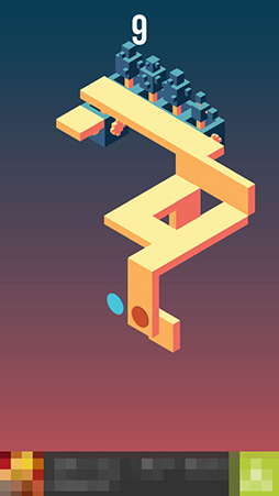 画像ギャラリー No.005のサムネイル画像 / 2つのサークルを交互に使ってどこまでも進もう。スマホ向けタップアクション「Skyward」を紹介する「(ほぼ)日刊スマホゲーム通信」第771回