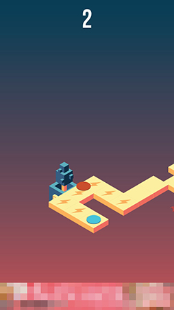 画像ギャラリー No.008のサムネイル画像 / 2つのサークルを交互に使ってどこまでも進もう。スマホ向けタップアクション「Skyward」を紹介する「(ほぼ)日刊スマホゲーム通信」第771回