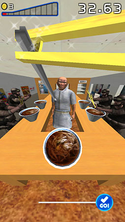 画像ギャラリー No.005のサムネイル画像 / 限られた時間で食欲を満たし電車に乗車せよ。スマホ向けスワイプアクション「i立ち食いそば」を紹介する「(ほぼ)日刊スマホゲーム通信」第797回