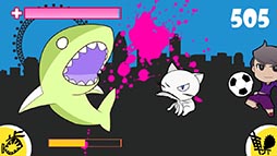 画像ギャラリー No.014のサムネイル画像 / 判断力と集中力が問われるタップアクション「サメが出てきて殺す」を紹介する「(ほぼ)日刊スマホゲーム通信」第812回