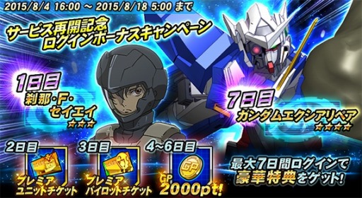 画像ギャラリー No.002のサムネイル画像 / 「ガンダムトライヴ」正式サービスを再開。最高レアリティの★5シャアがプレゼントされるキャンペーンを実施
