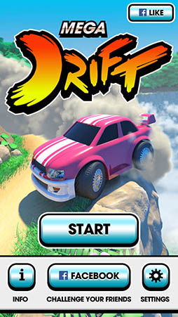 画像ギャラリー No.002のサムネイル画像 / 華麗なドリフトでどこまで進めるか挑戦。iOS向けカーアクション「Mega Drift」を紹介する「(ほぼ)日刊スマホゲーム通信」第830回