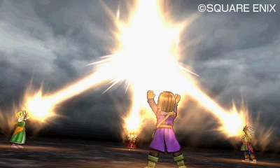 画像ギャラリー No.025のサムネイル画像 / 「ドラゴンクエストXI 過ぎ去りし時を求めて」,“ゾーン”に入った仲間達が“れんけい”して最大4人で繰り出す強力な連携技を紹介