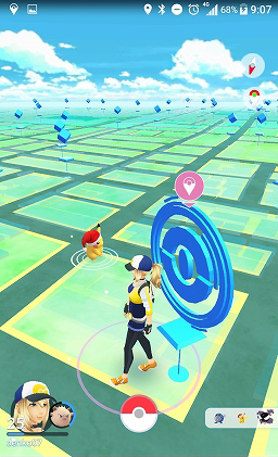 画像ギャラリー No.015のサムネイル画像 / 「Pokémon GO」にトゲピーやピチューなどの新ポケモンが追加。期間限定で出現する“赤い帽子をかぶったピカチュウ”を捕まえてみた