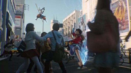 画像ギャラリー No.004のサムネイル画像 / 「ONE PIECE BURNING BLOOD」現実の渋谷にルフィが登場する最新PVを公開