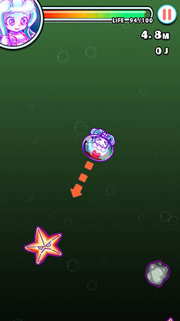 画像ギャラリー No.004のサムネイル画像 / クラゲ娘になって深海に眠る財宝を入手しよう。Android向けアプリ「深海潜記ジェリコ」を紹介する「(ほぼ)日刊スマホゲーム通信」第939回