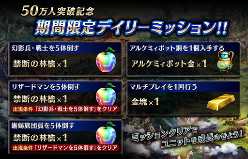 画像ギャラリー No.004のサムネイル画像 / 「誰ガ為のアルケミスト」で50万DL突破記念のキャンペーンが4月1日に開幕