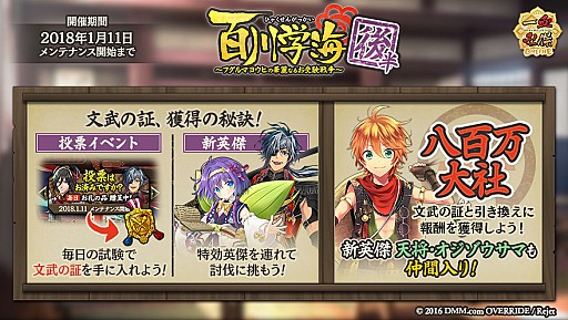 画像ギャラリー No.004のサムネイル画像 / 「一血卍傑-ONLINE-」,新英傑「ダテマサムネ」が実装。冬祭事の追加情報も